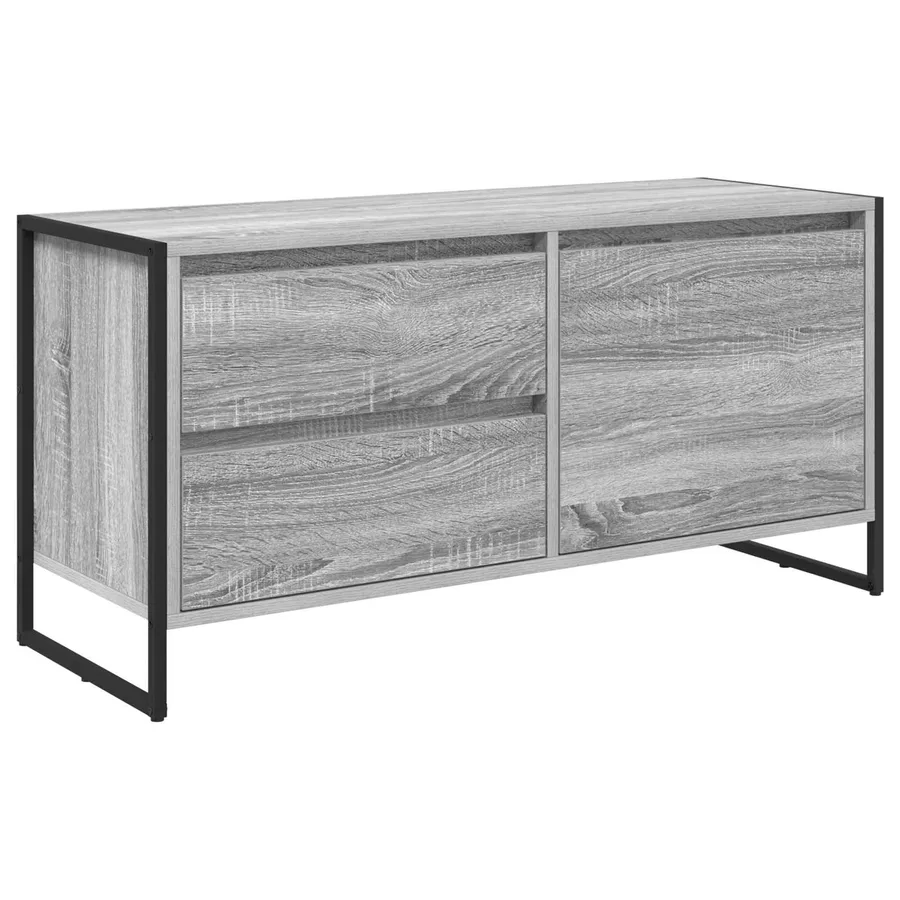 Meuble TV Gris Sonoma 100 x 36 x 49.5 cm Bois d'ingénierie - 2