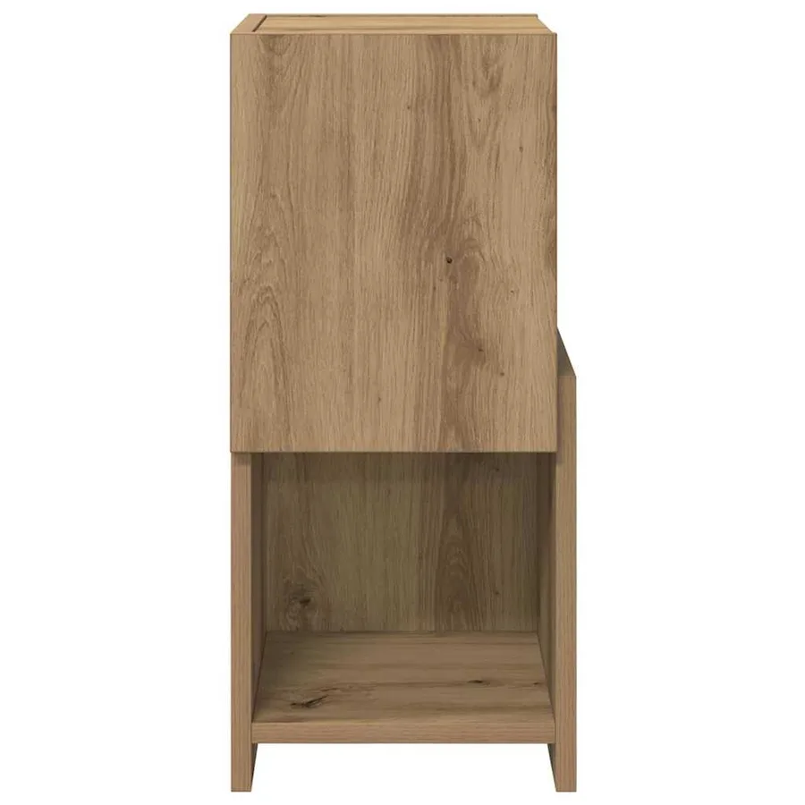 Meuble d'angle 25,5x25x55cm Bois d'ingénierie Chêne artisanal - 6