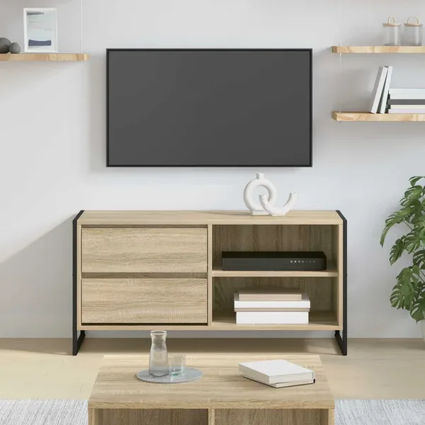 Meuble TV Sonoma 100 x 36 x 49,5 cm Bois d'ingénierie