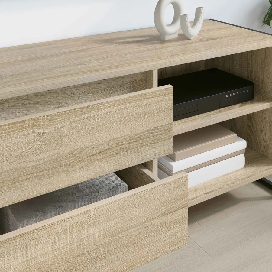 Meuble TV Sonoma 100 x 36 x 49,5 cm Bois d'ingénierie - 4