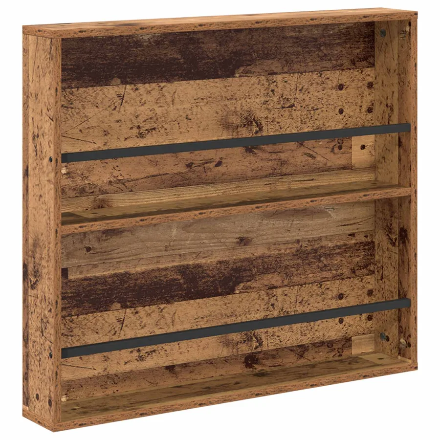 Étagère à magazines avec étagère Bois ancien 80 x 12 x 70 cm - 2