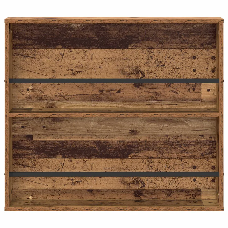 Étagère à magazines avec étagère Bois ancien 80 x 12 x 70 cm - 5