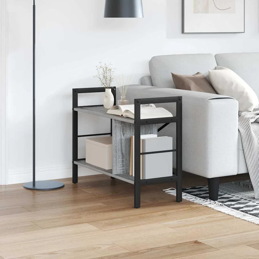 Étagère Gris Sonoma 75 x 30 x 58,5 cm Bois d'ingénierie