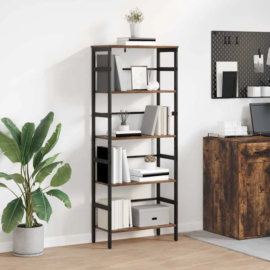 Étagère Chêne fumé 60 x 29,5 x 149 cm Bois d'ingénierie