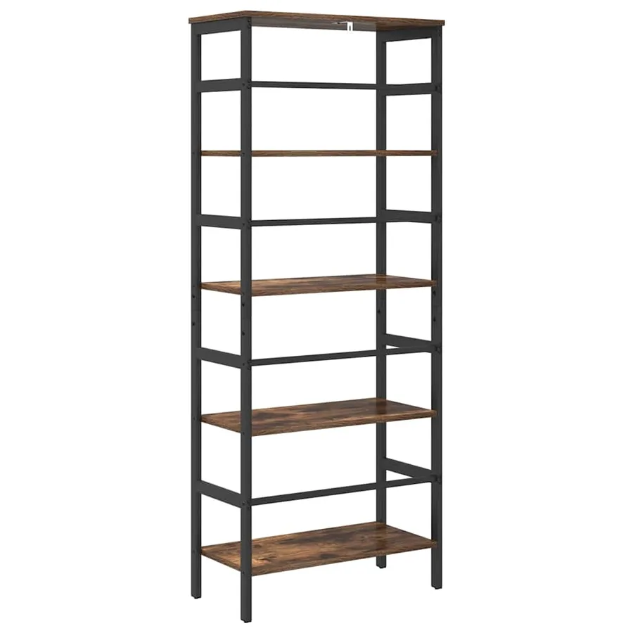Étagère Chêne fumé 60 x 29,5 x 149 cm Bois d'ingénierie - 7