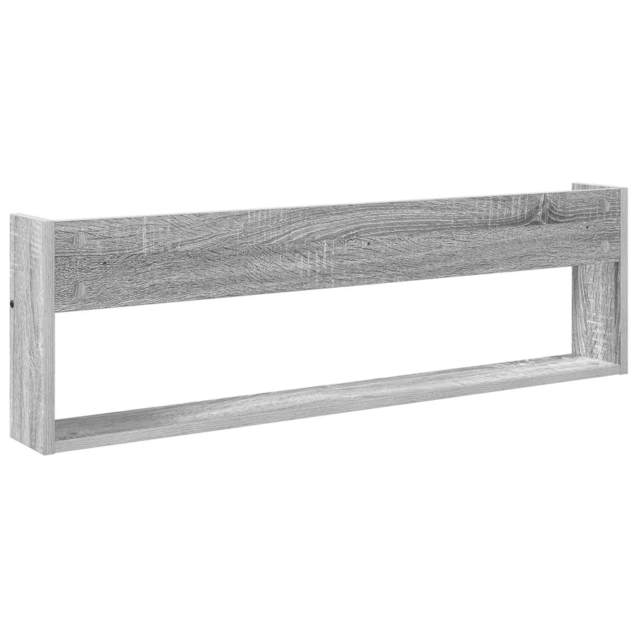 Étagère à magazines avec étagère Gris Sonoma 100 x 12 x 30 cm - 7
