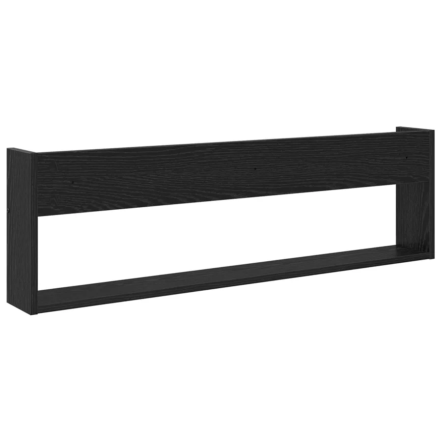Étagère à magazines 2 pcs Chêne noir 100 x 12 x 30 cm - 7