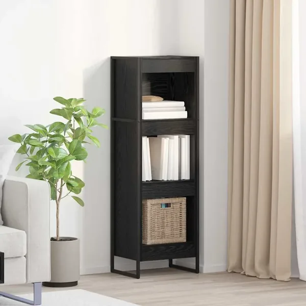 Bibliothèque Chêne noir 40 x 30 x 121 cm Bois d'ingénierie