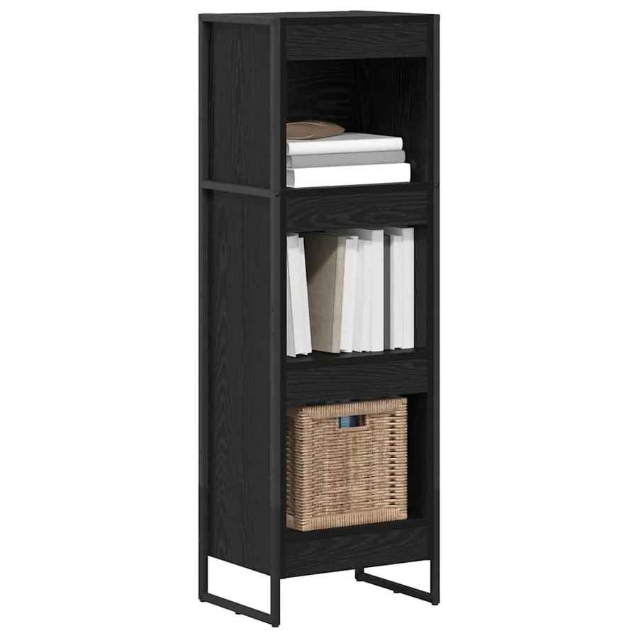 Bibliothèque Chêne noir 40 x 30 x 121 cm Bois d'ingénierie - 3