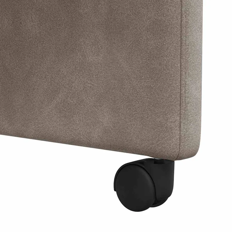 Chaises de Salle à Manger avec Roues 2 pcs Gris 58 x 67 x 97 cm - 9