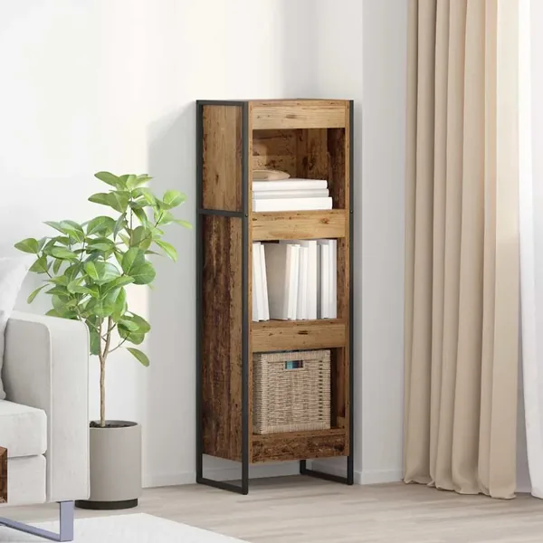 Bibliothèque Bois Ancien 40 x 30 x 121 cm Bois d'ingénierie