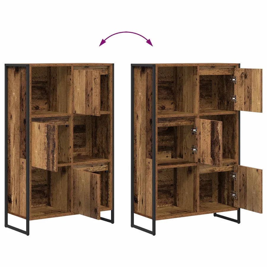 Bibliothèque Bois Ancien 68 x 30 x 108.5 cm Bois d'ingénierie - 11