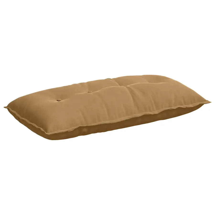 Coussin de Dos Marron 100 x 50 cm Tissu en velours côtelé - 2