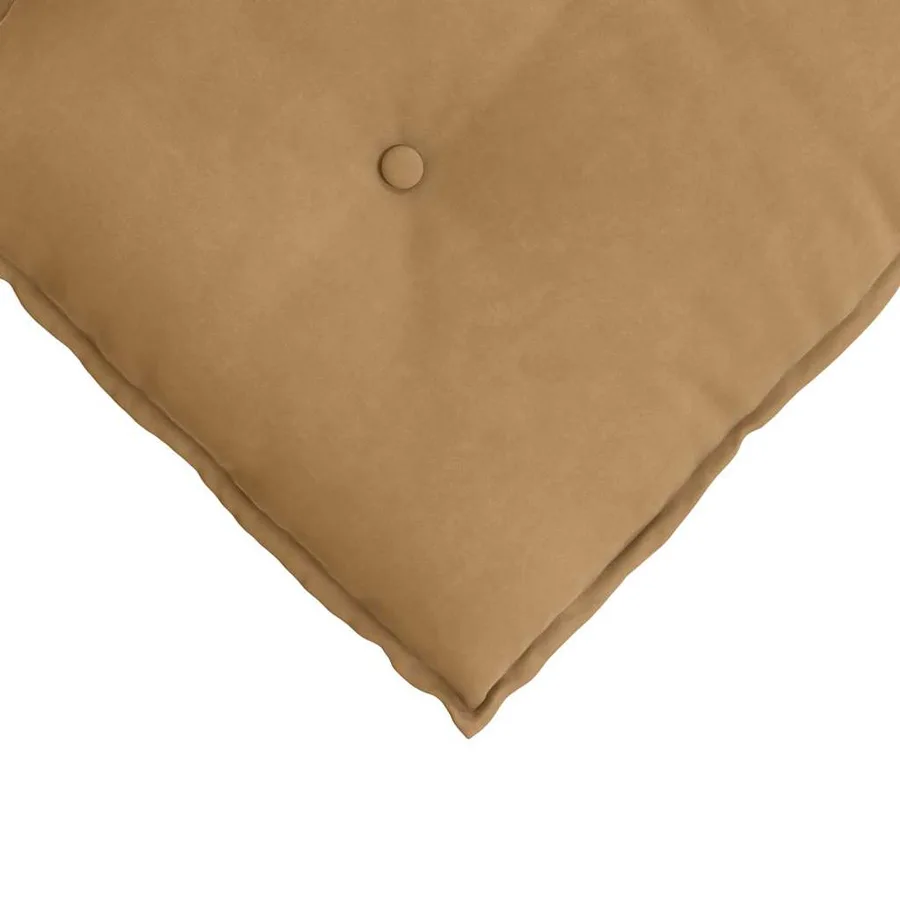 Coussin de Dos Marron 100 x 50 cm Tissu en velours côtelé - 7