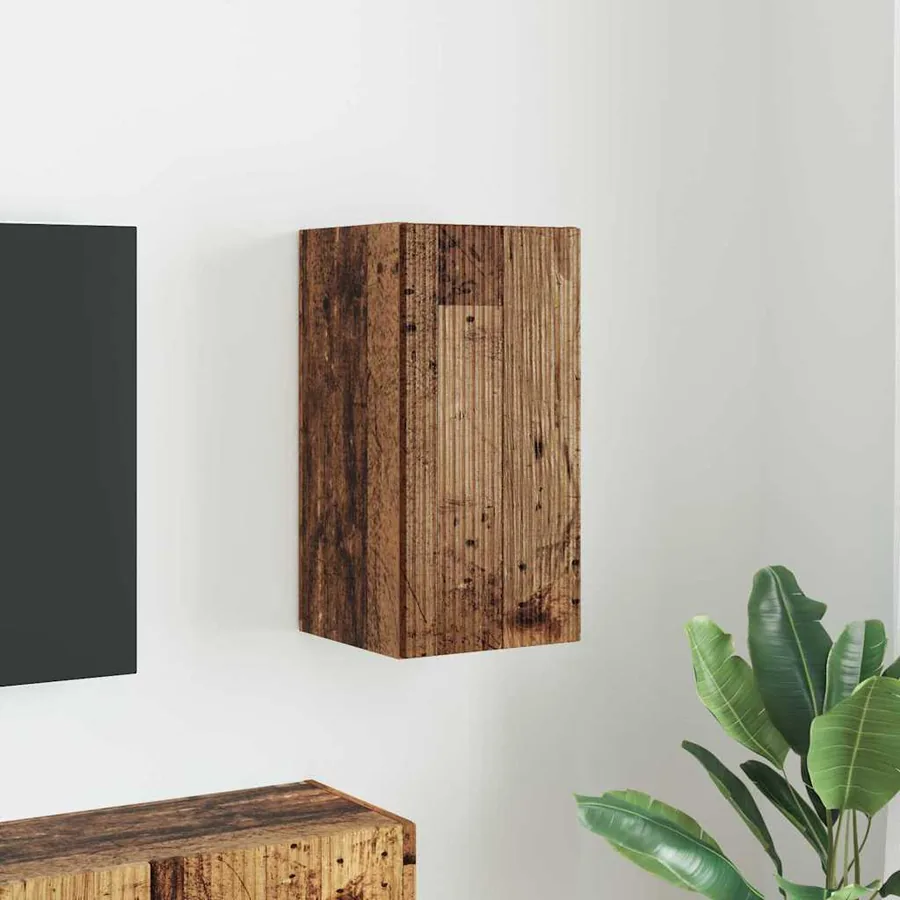 Meuble TV mural Bois Ancien 30 x 31 x 60 cm Bois d'ingénierie