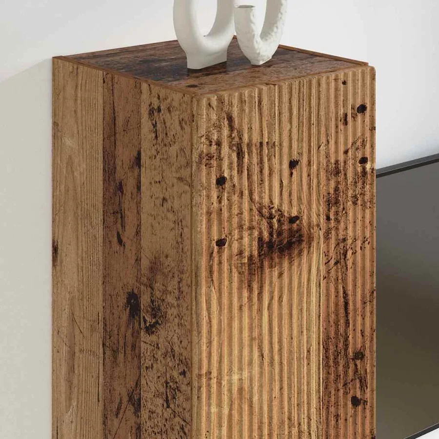 Meuble TV mural Bois Ancien 30 x 31 x 60 cm Bois d'ingénierie - 4