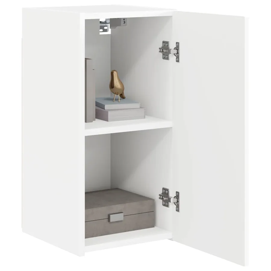 Meuble TV mural 2 pcs Blanc 30 x 31 x 60 cm Bois d'ingénierie - 3