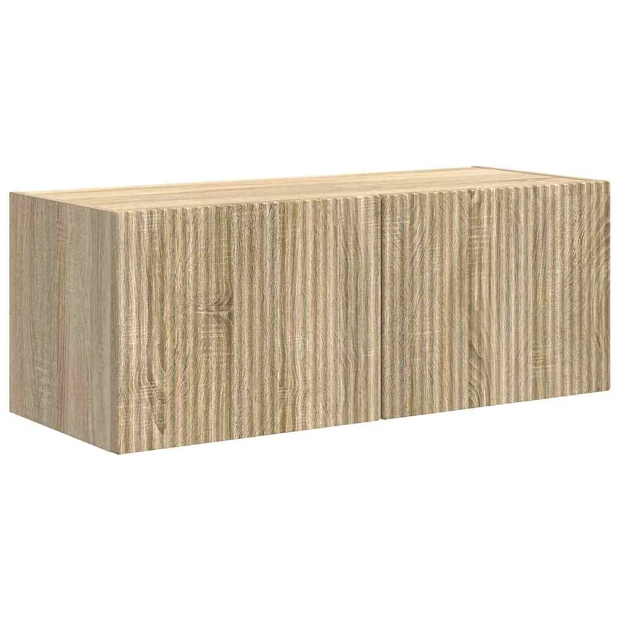 Meuble TV mural Sonoma 78,5 x 31 x 29,5 cm Bois d'ingénierie - 2