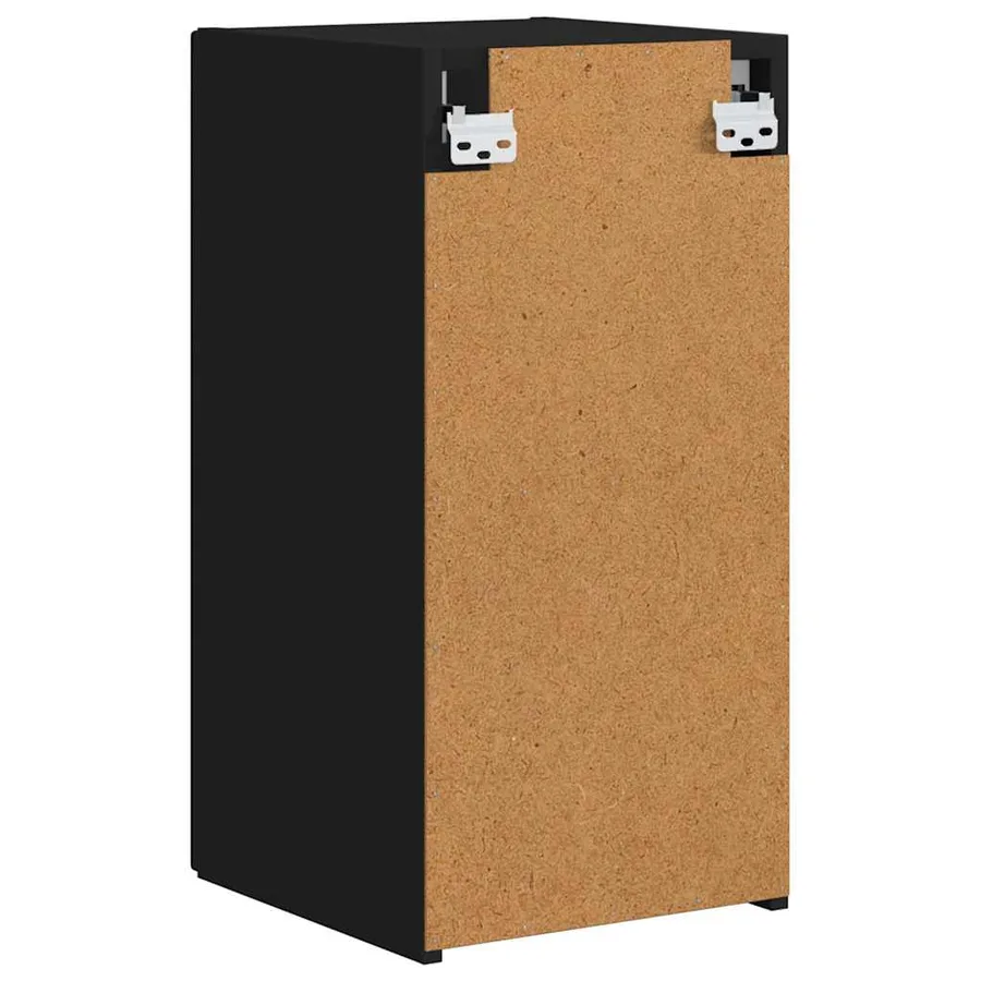 Meuble TV mural 2 pcs Noir 30 x 31 x 60 cm Bois d'ingénierie - 9