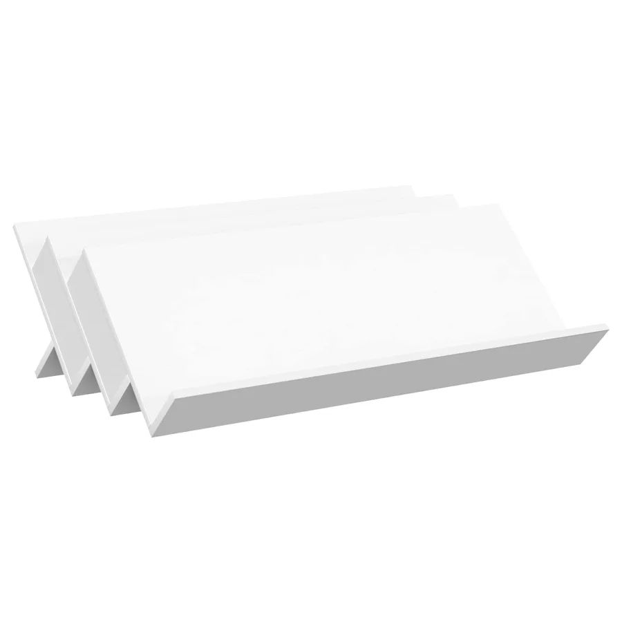 Étagère à magazines Blanc 90 x 53 x 28,5 cm Bois d'ingénierie - 2