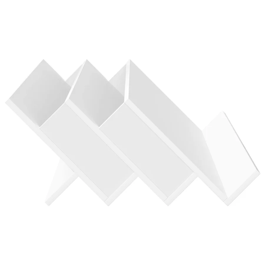 Étagère à magazines Blanc 90 x 53 x 28,5 cm Bois d'ingénierie - 6