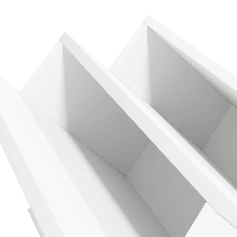 Étagère à magazines Blanc 90 x 53 x 28,5 cm Bois d'ingénierie - 9