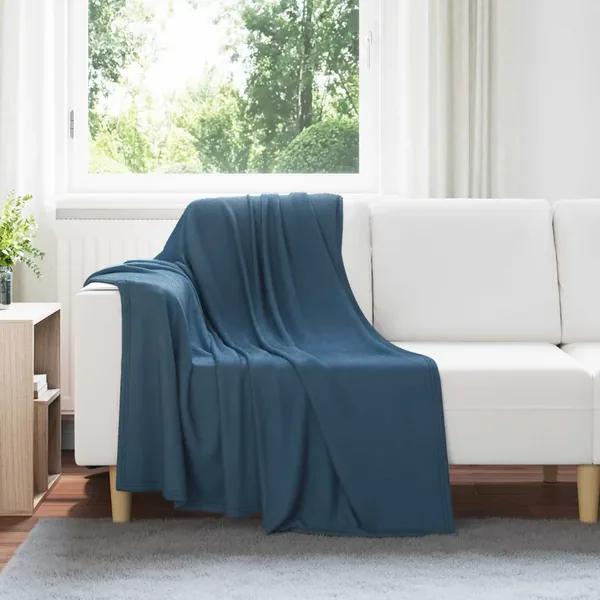Couvertures à jeter 24 pcs Bleu marine 170 x 130 cm Toison
