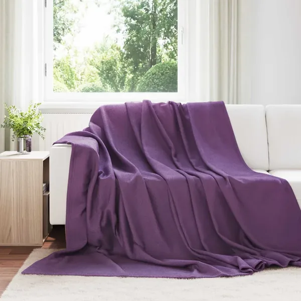 Couvertures à jeter 24 pcs Violet 270 x 240 cm Toison