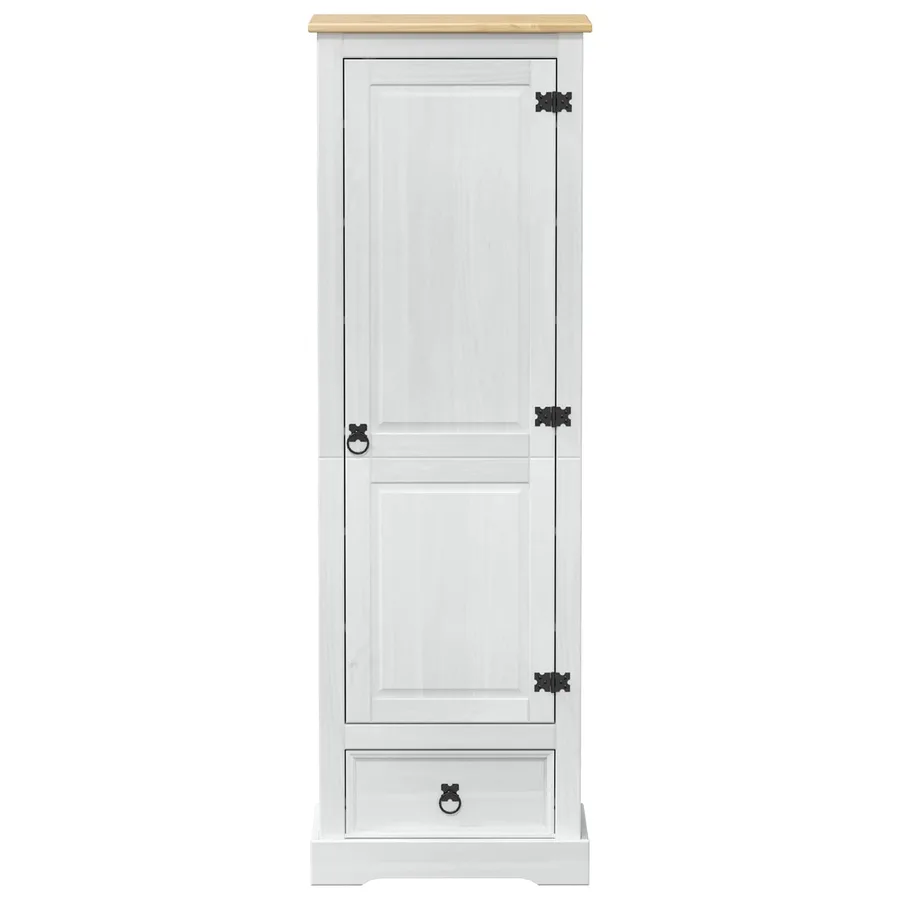 Armoires avec tiroir Blanc 55 x 38 x 170 cm Pin massif - 4