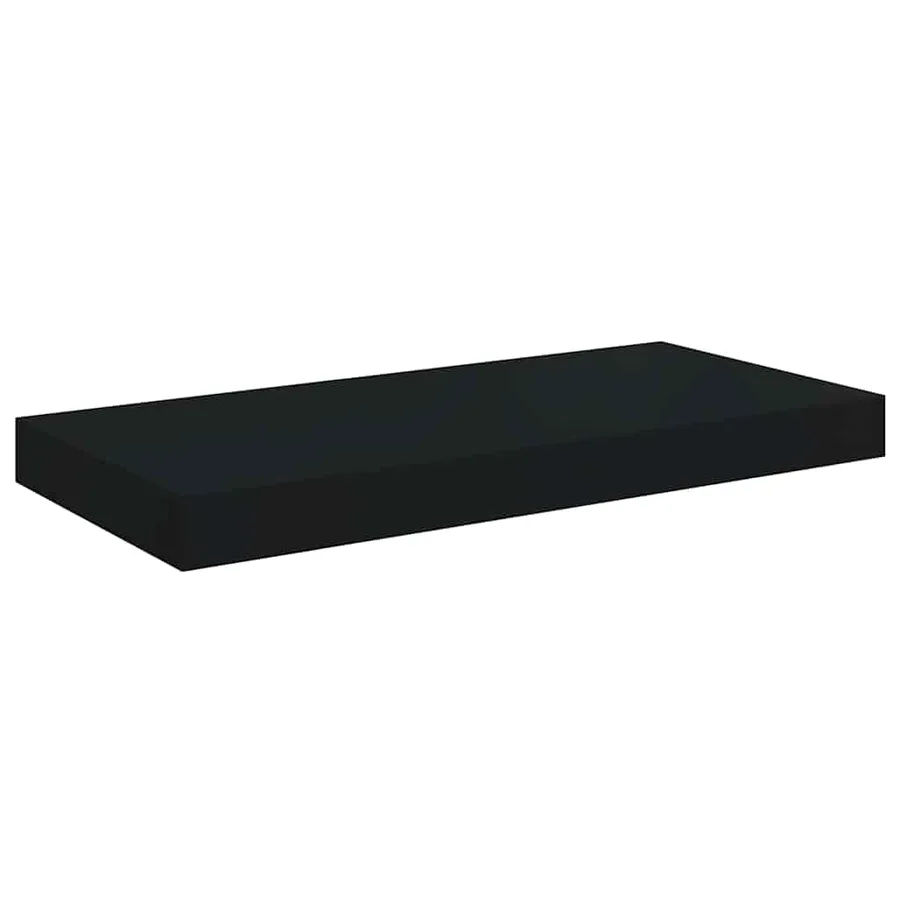 Étagères murales flottantes 2 pcs noir 50x23,5x3,8 cm MDF - 6