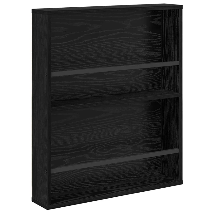 Étagère à magazines 2 pcs Chêne noir 60 x 12 x 70 cm - 5