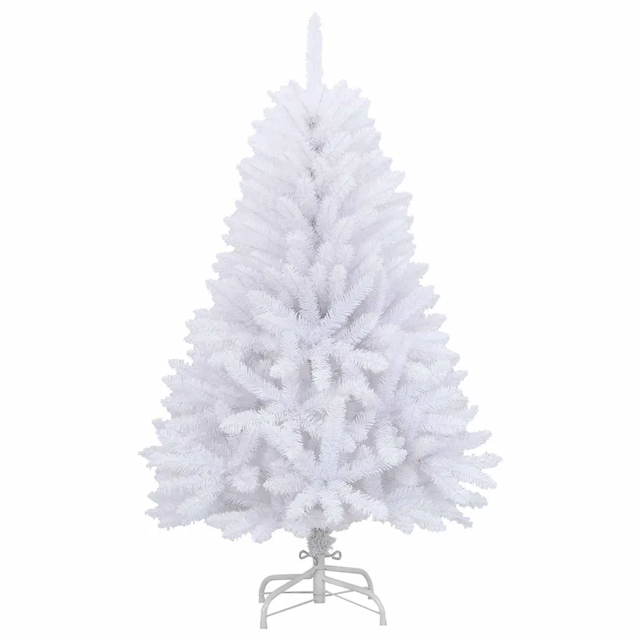 Sapin de Noël Artificiel à Branches Articulées Blanc 120 cm - 6