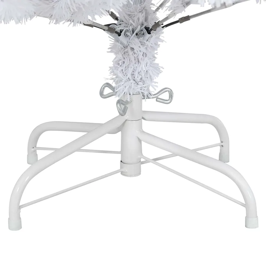 Sapin de Noël Artificiel à Branches Articulées Blanc 150 cm - 12