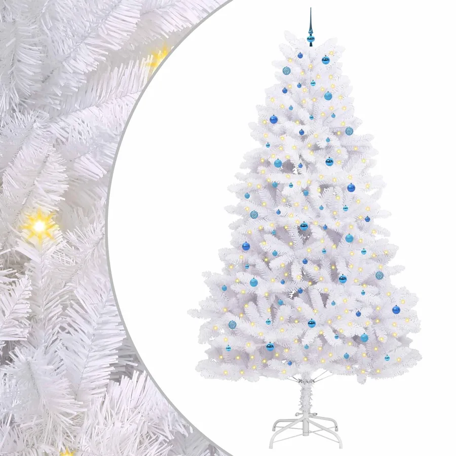 Sapin de Noël Artificiel à Branches Articulées Blanc 300 cm - 2