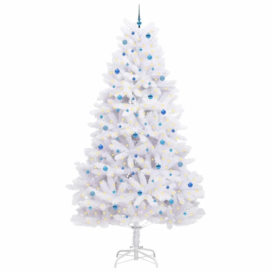 Sapin de Noël Artificiel à Branches Articulées Blanc 300 cm - 3