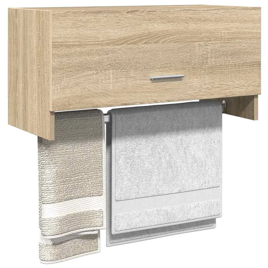 Garde-robe chêne sonoma 70x32,5x35 cm bois d'ingénierie - 3