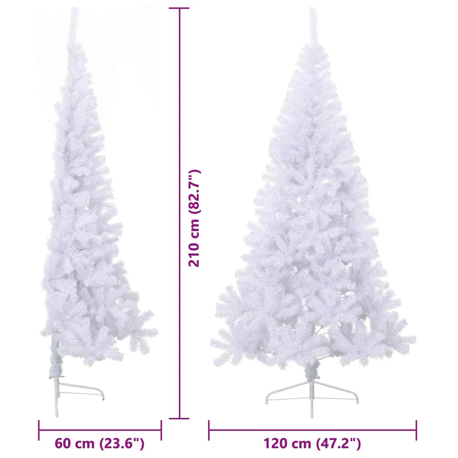 Sapin de Noël artificiel avec 300 LED Blanc 210 cm PVC et Acier - 15