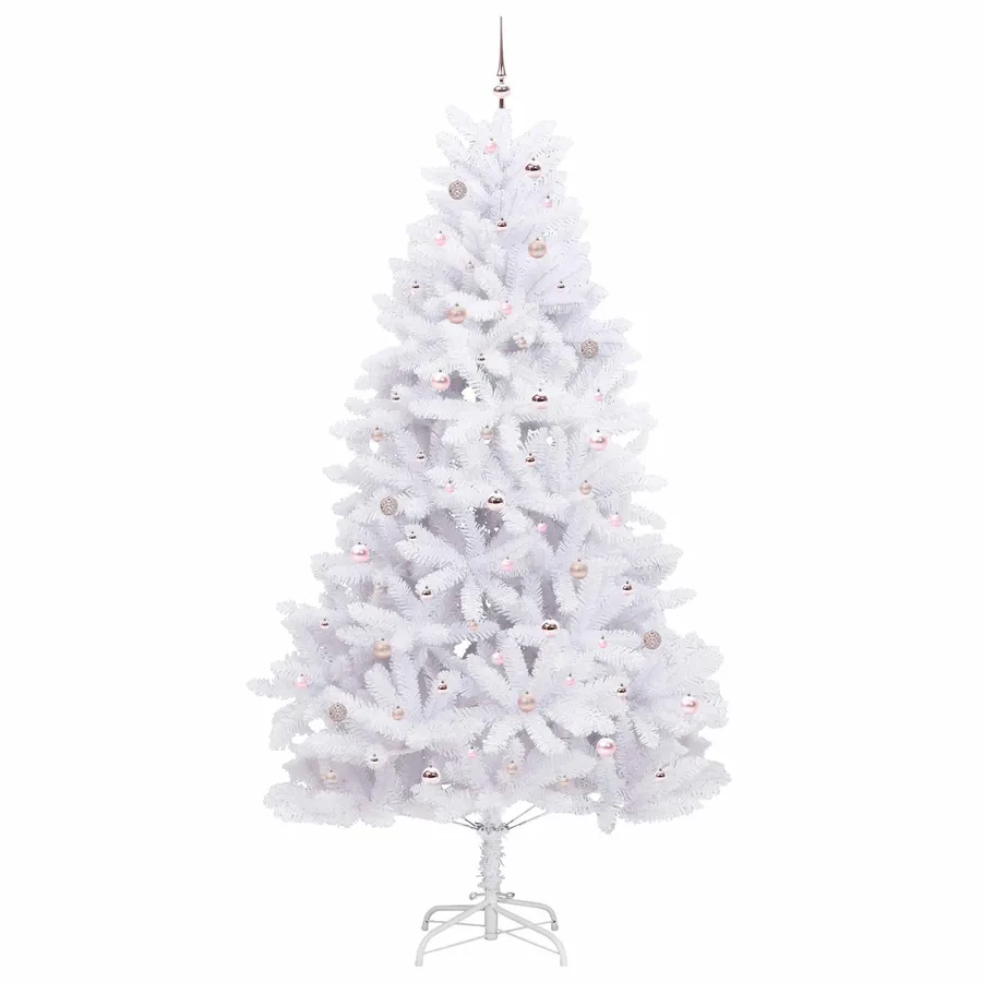 Sapin de Noël Artificiel à Branches Articulées Blanc 270 cm - 4