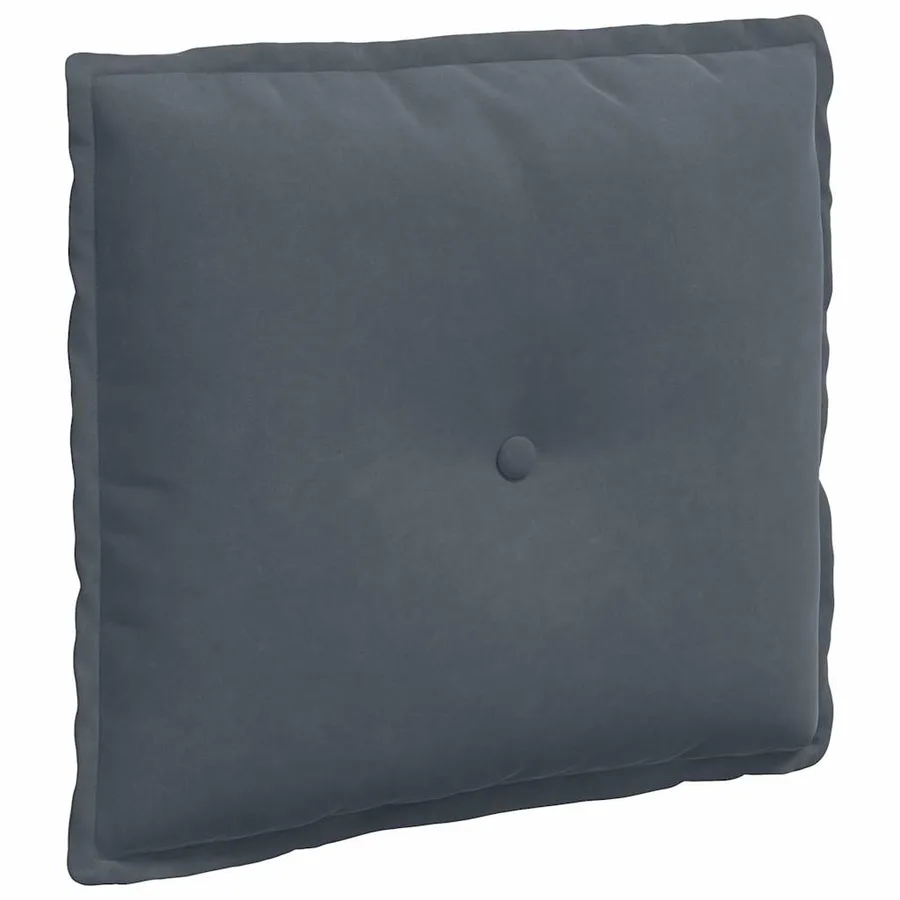 Coussin de Dos Gris foncé 50 x 45 cm Tissu en velours côtelé - 2