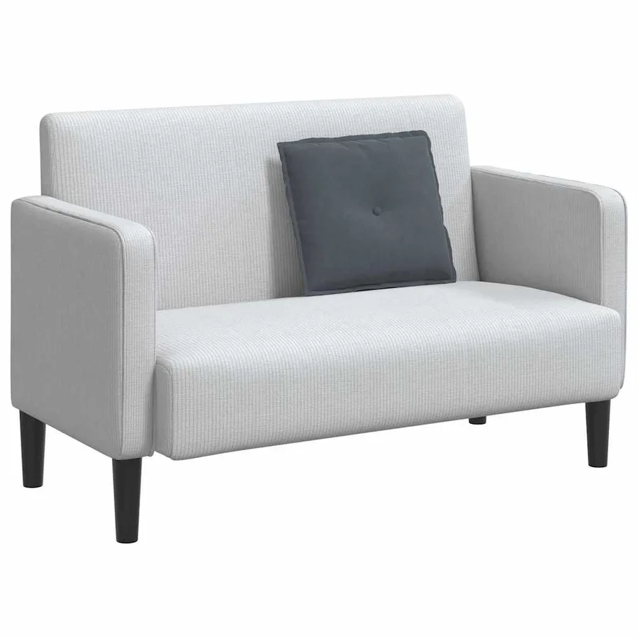 Coussin de Dos Gris foncé 50 x 45 cm Tissu en velours côtelé - 3