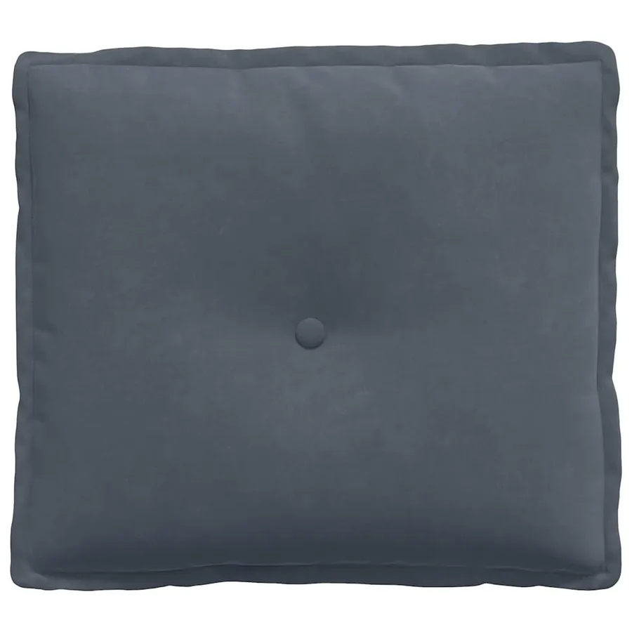 Coussin de Dos Gris foncé 50 x 45 cm Tissu en velours côtelé - 5