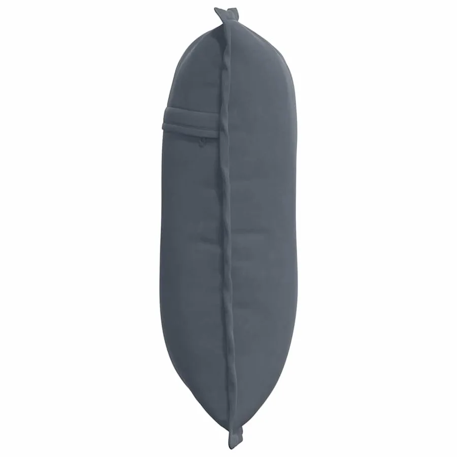 Coussin de Dos Gris foncé 50 x 45 cm Tissu en velours côtelé - 6