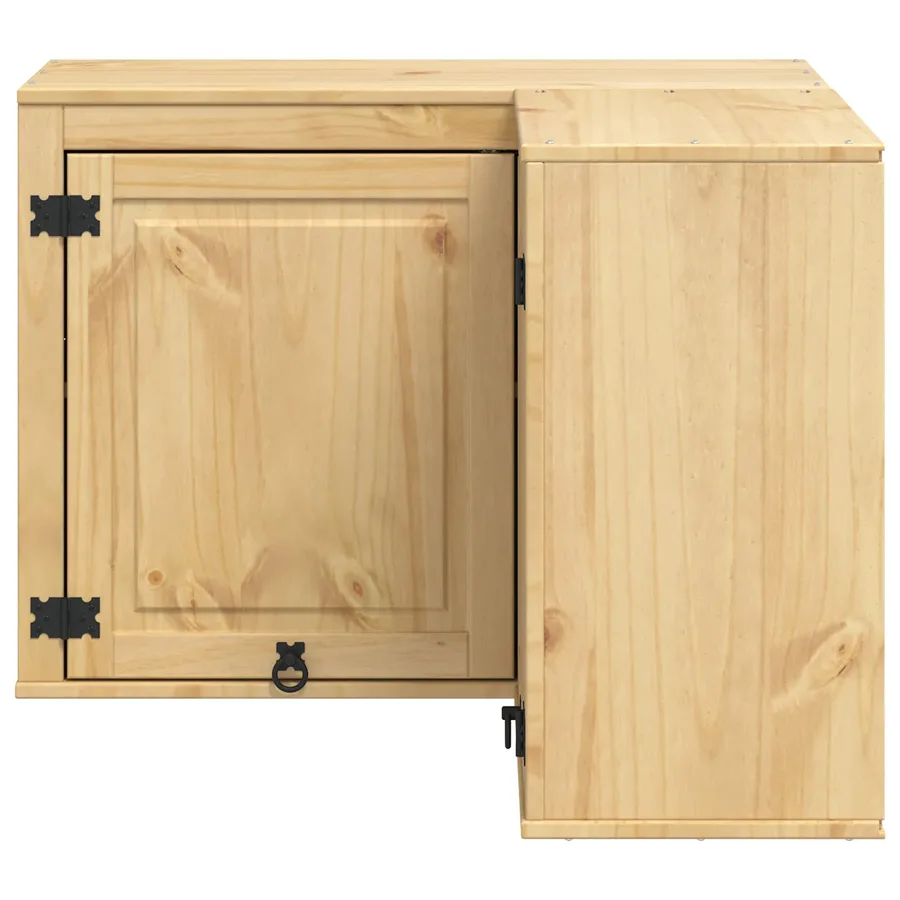 Armoire SKI Brun Miel 80 x 80 x 60 cm Pin massif - 6
