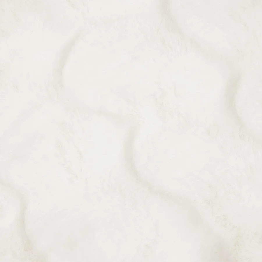 Couverture antidérapante en fausse de lapin Olite 4 pcs Blanc - 10
