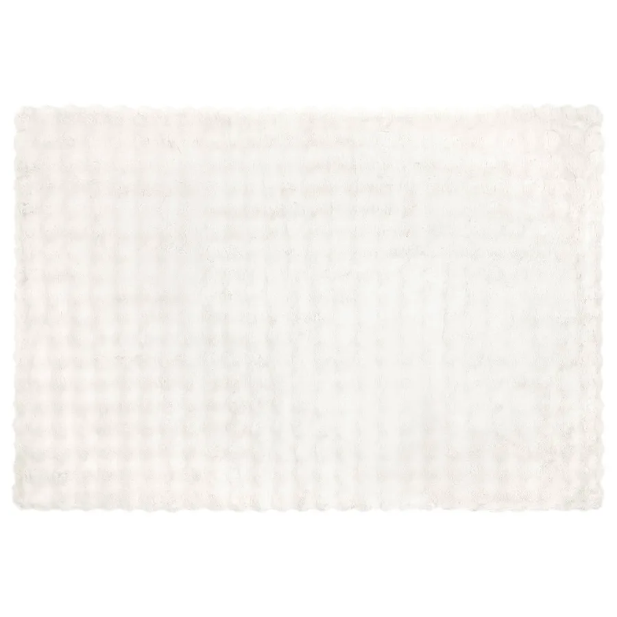 Couverture antidérapante en fausse de lapin Olite 4 pcs Blanc - 6