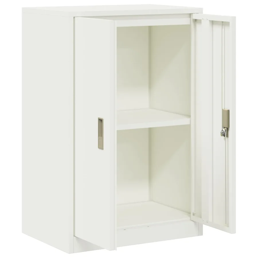 Armoire de rangement Blanc 60 x 40 x 90 cm Acier - 5