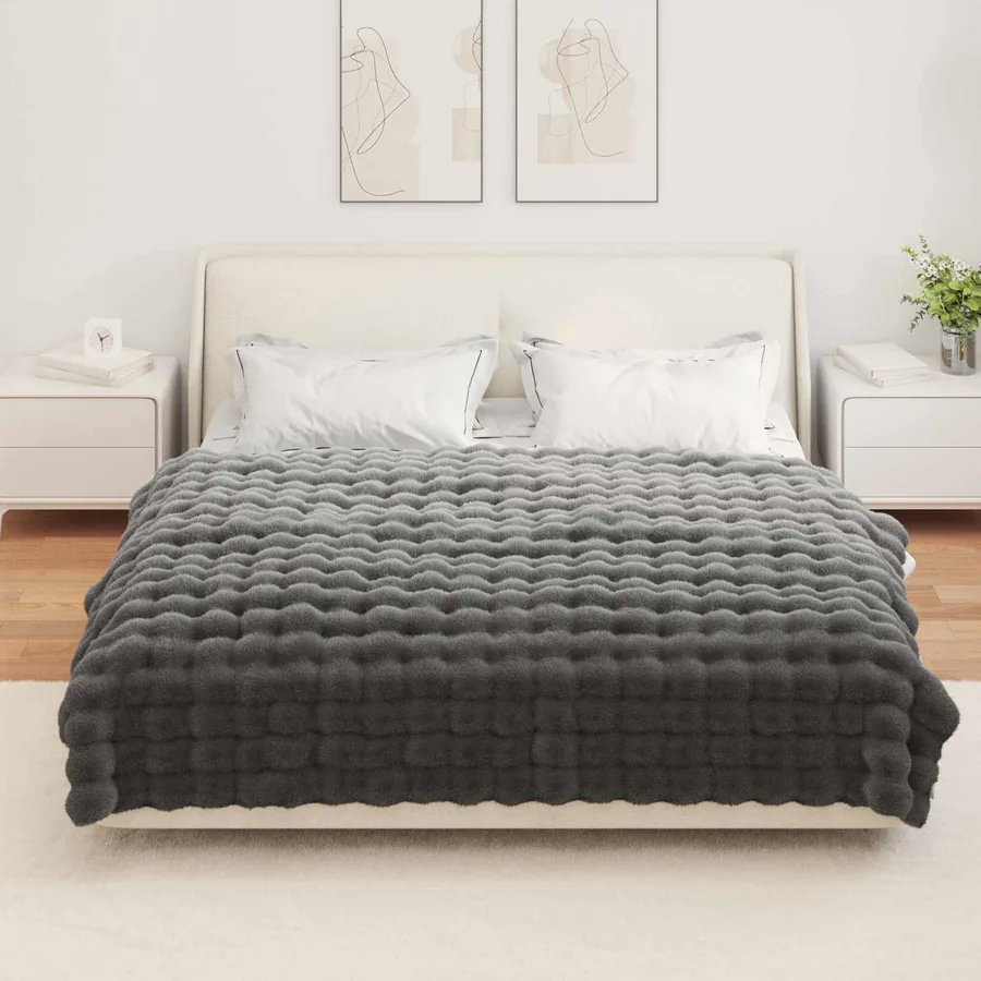 Couverture antidérapante en fausse de lapin Olite 4 pcs - 4