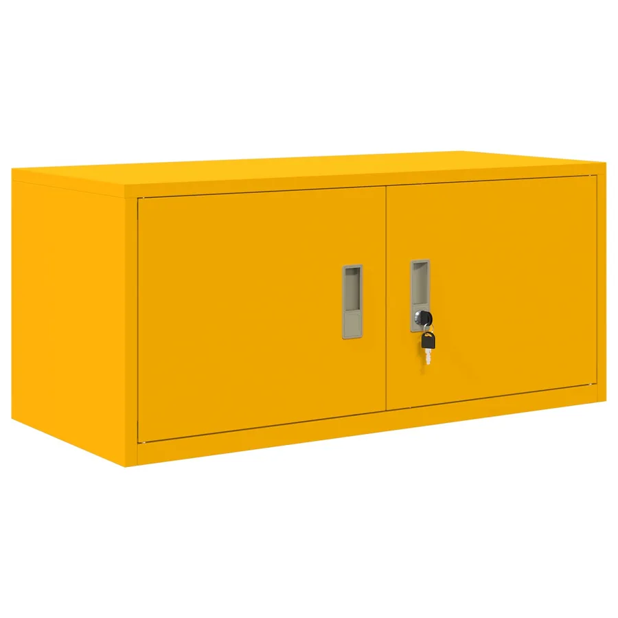 Armoire de rangement Jaune moutarde 90 x 40 x 40 cm Acier - 2