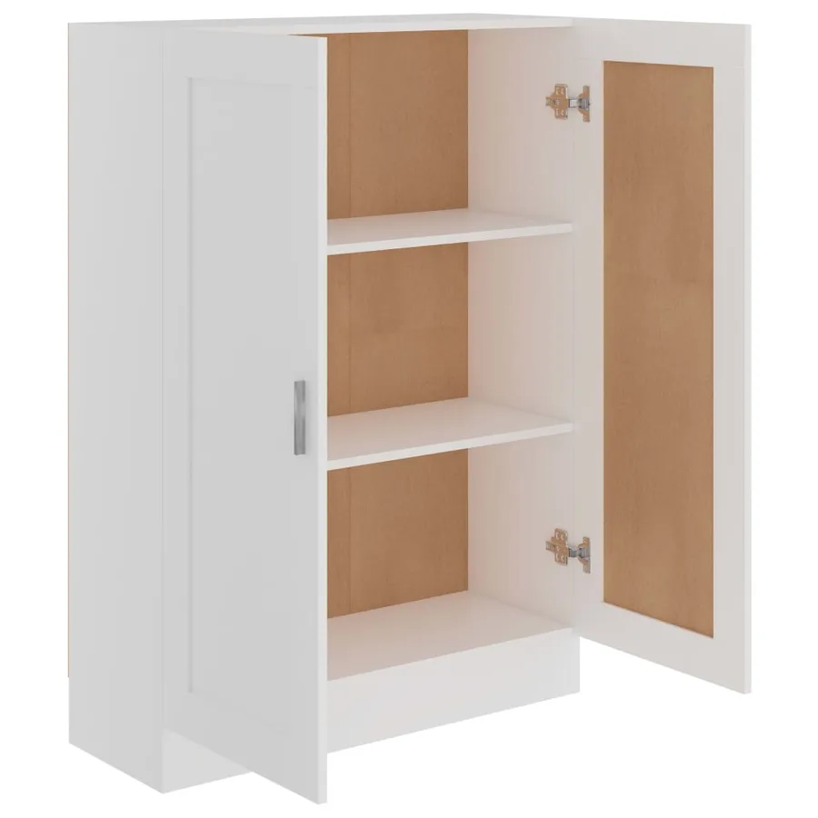 Bibliothèque Blanc 82,5x30,5x115 cm Bois d'ingénierie - 4
