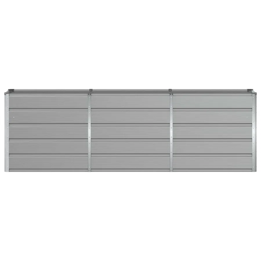 Jardinière Gris clair 240 x 40 x 75 cm Acier - 4